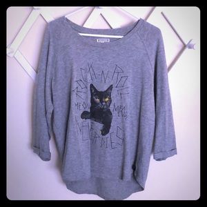 Converse RocknRoll Never Dies Cat 3/4 Sleeve Shirt